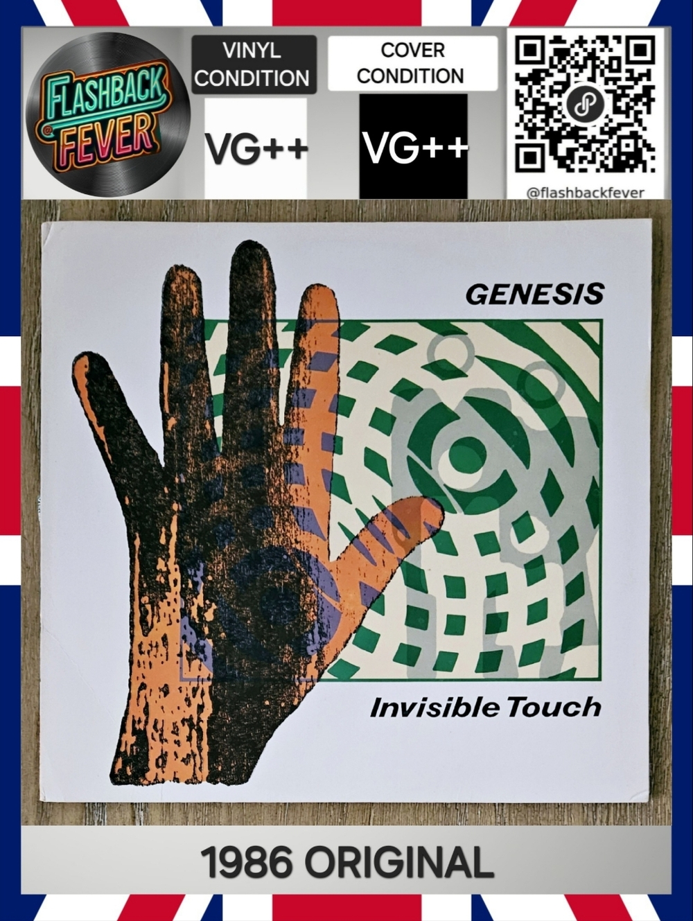 GENESIS•Invisible Touch•1986 US (#81641-1-E) RCA Music Service, Embossed Sleeve